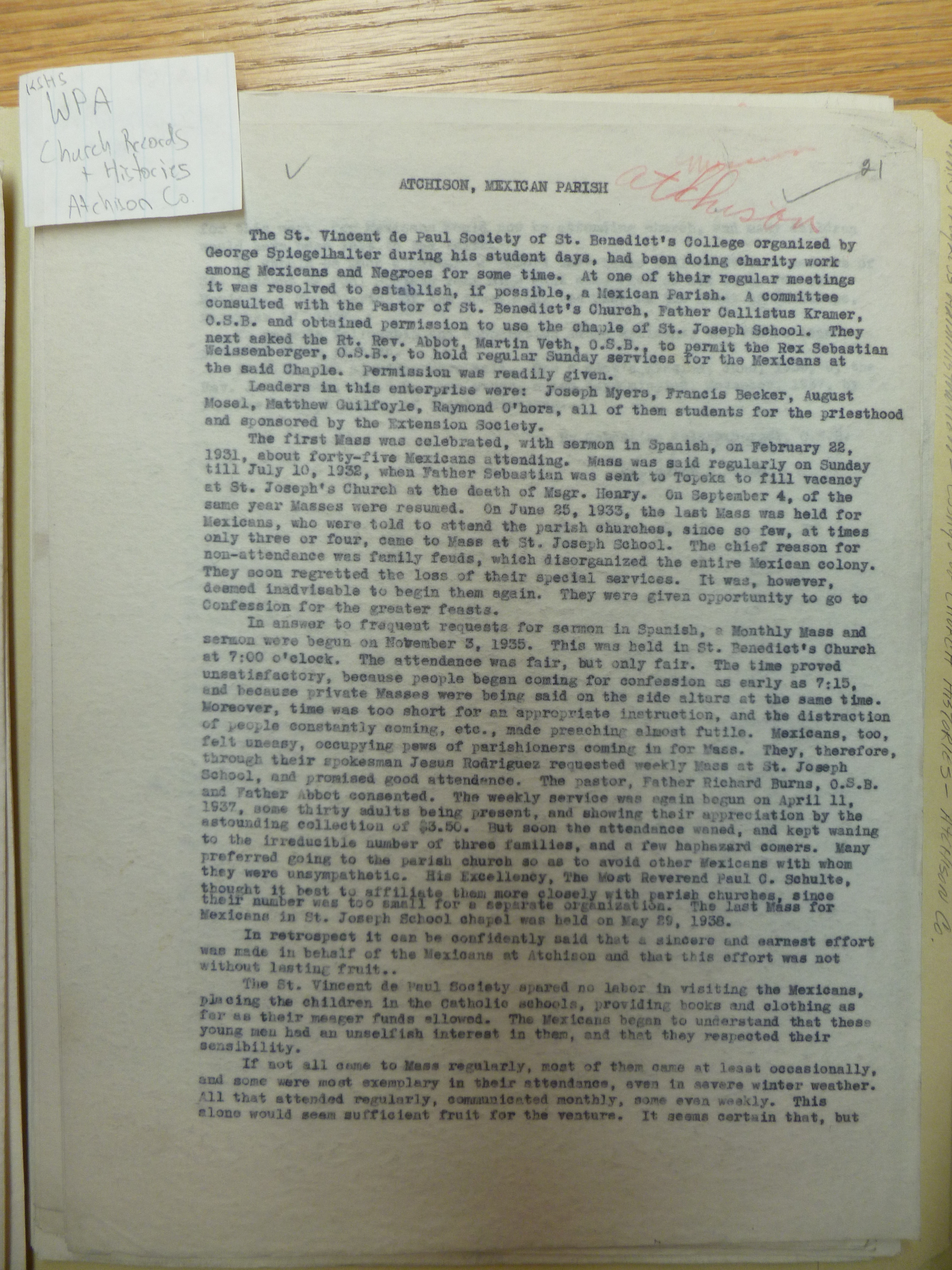 Mexican Parish at Sacred Heart Church 1