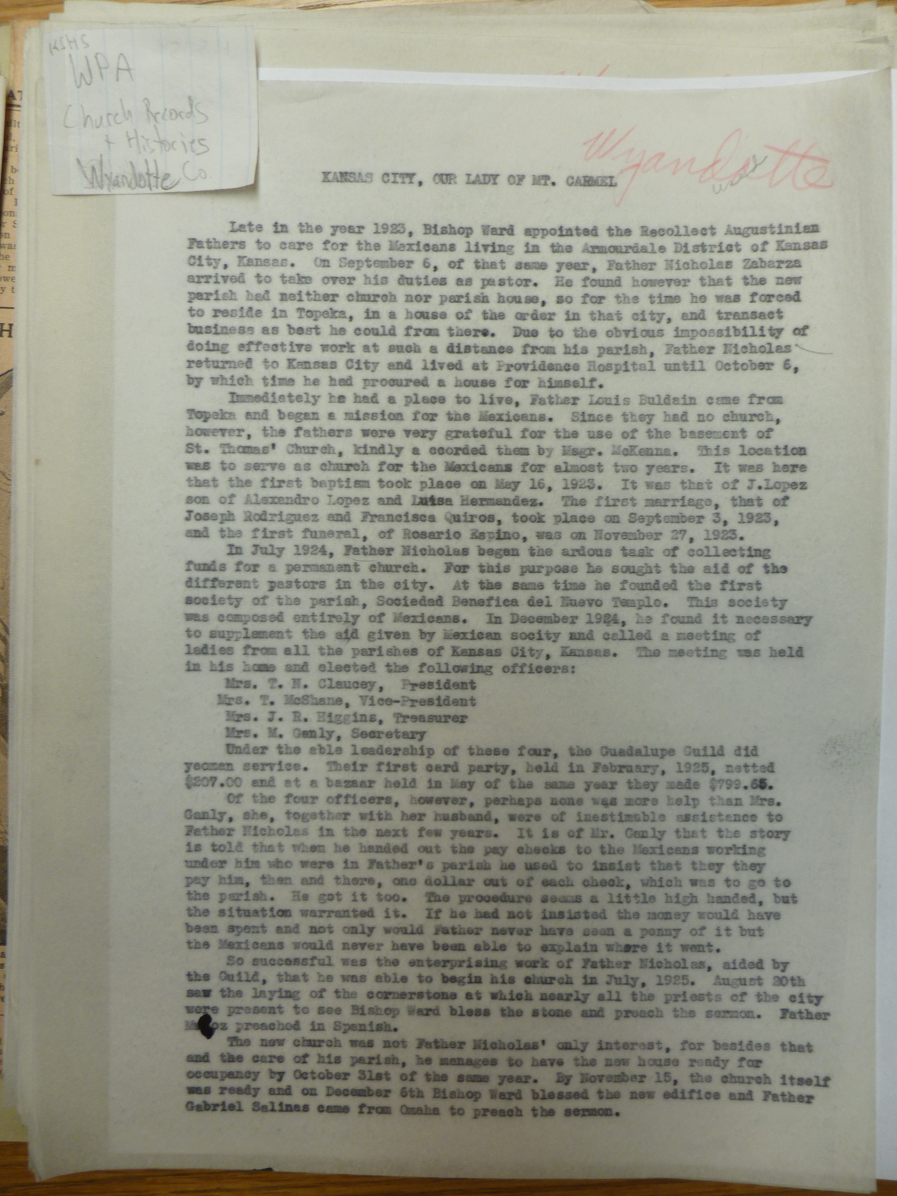 Our Lady of Mt. Carmel 1